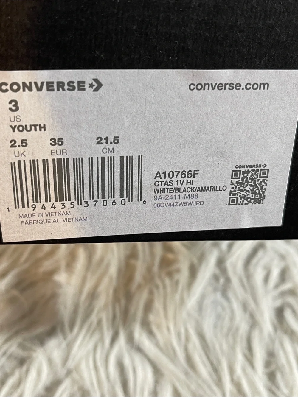 Converse Chuck Taylor All Star EasyOn High PS 'Construction Truck' Size 3 NEW